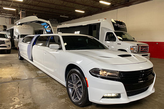 white limousine exterior